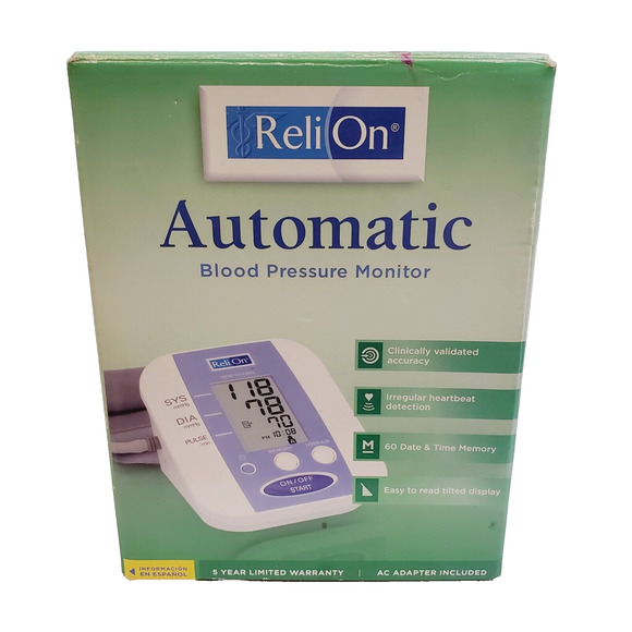 ReliOn Other Reli On Automatic Blood Pressure Monitor Adults Ac